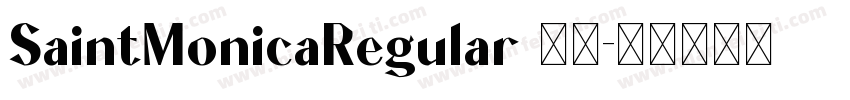 SaintMonicaRegular 下载字体转换
